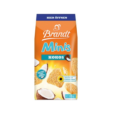 Brandt Minis Kokos, Zwieback, 125g