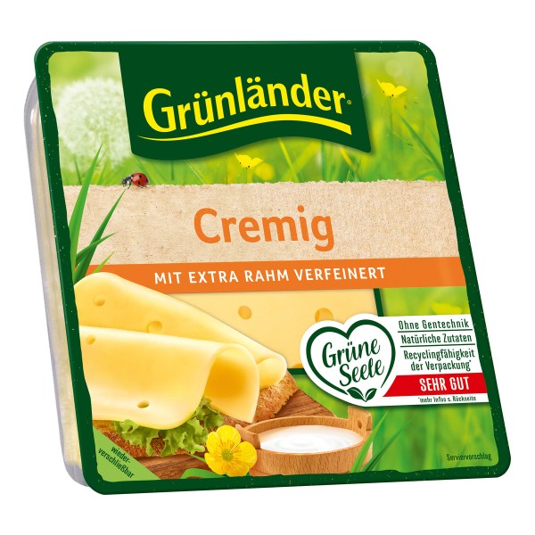 Grünländer Käse Cremig in Scheiben 120g