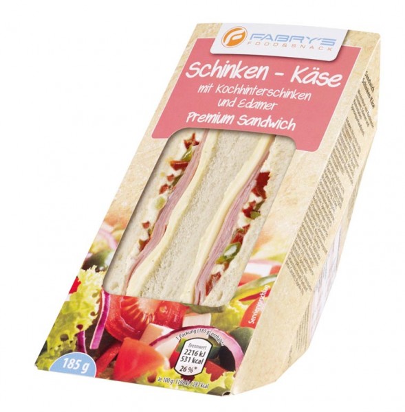Fabry's Sandwich mit Schinken und Käse 185g