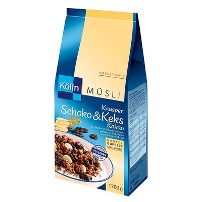 Kölln Müsli Knusper Schoko & Keks Kakao XL 1,7kg