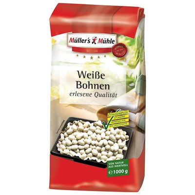 Müller's Mühle Weiße Bohnen 1kg