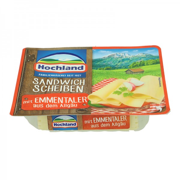 Hochland Sandwich Scheiben mit Emmentaler aus dem Allgäu 150g