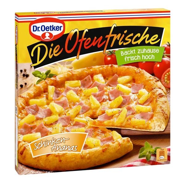 Dr. Oetker Die Ofenfrische Pizza Schinken-Ananas 410g