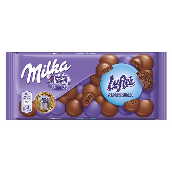 Milka Luflée Schokolade, 100g