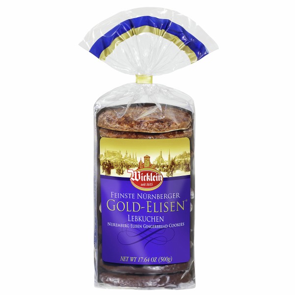 Wicklein Feinste Nürnberger Gold-Elisen Lebkuchen, 500g