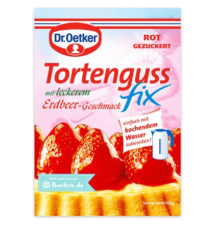 Dr. Oetker Tortenguss fix Erdbeer-Geschmack 50g