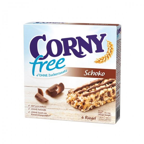 Corny free Nuss-Nougat 6 Riegel á 20g