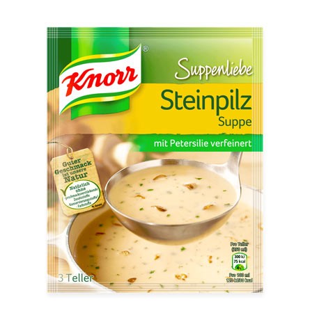 Knorr Suppenliebe Steinpilz Suppe für 3 Teller