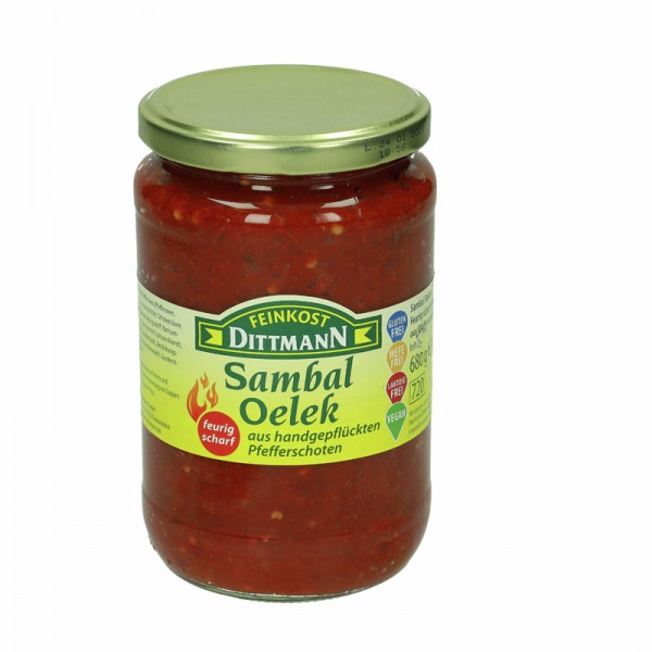 Dittmann Sambal Oelek 720ml Glas, 680g