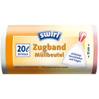 Swirl Müllbeutel mit Zugband 20L 20St