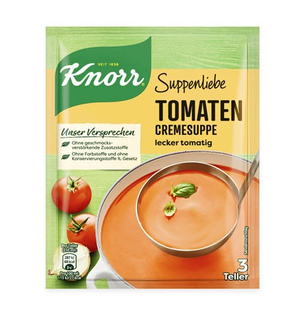 Knorr Suppenliebe Tomaten Cremesuppe für 3 Teller
