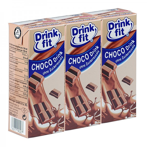 Drink fit CHOCO Drink 3x200ml Pack