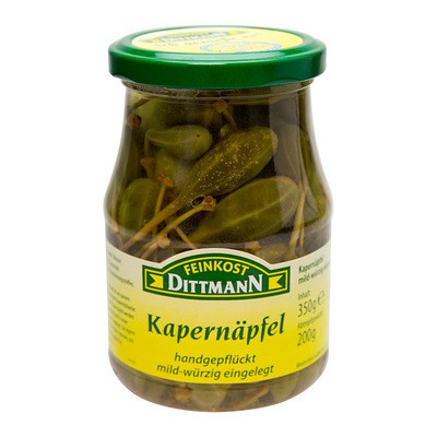 Dittmann Kapernäpfel mild-würzig 370ml Glas, 200g