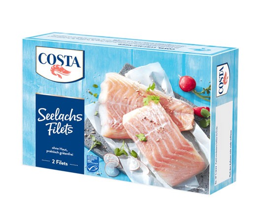 COSTA MSC Seelachsfilets natur 225g