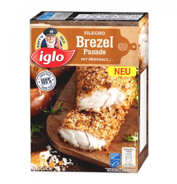 Iglo Filegro Fisch Brezel Panade 250g