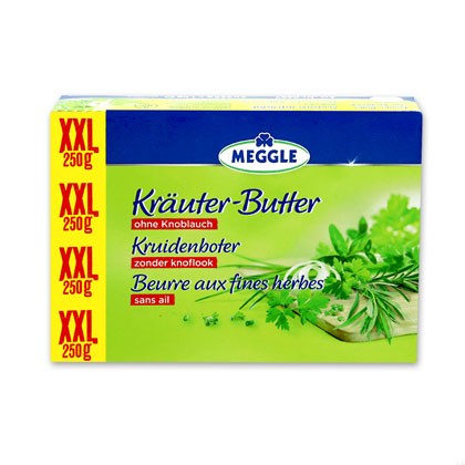 Meggle Kräuterbutter ohne Knoblauch 250g