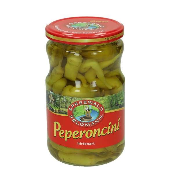 Spreewald Feldmann Pepperoncini hirtenart 720ml Glas, 260g