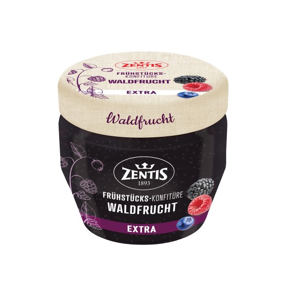 Zentis Frühstücks-Konfitüre Extra Waldfrucht 230g