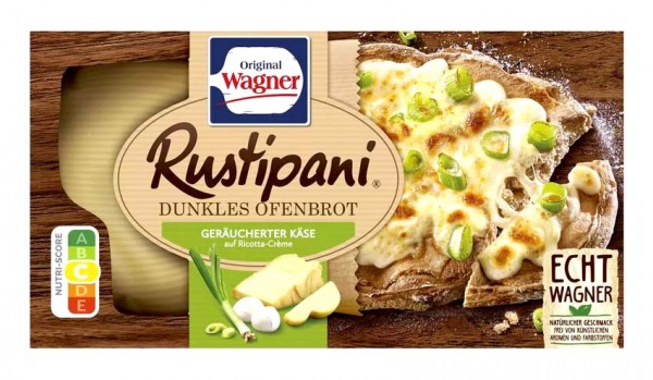 Original Wagner Rustipani Dunkles Ofenbrot Geräucherter Käse