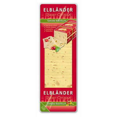 Elbländer Käse Tomate-Basilikum in Scheiben 45% 500g