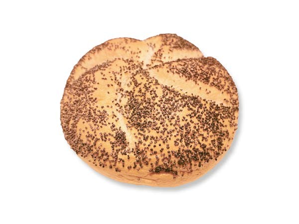 Frisches Mohn Brötchen, 1 Stück