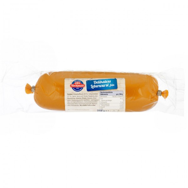 Stockmeyer Delikatess Leberwurst fein 250g