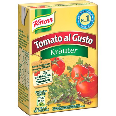 Knorr Pasta Sauce Tomato al Gusto Kräuter 370g