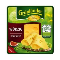Grünländer Würzig Käse in Scheiben 120g Grünländer Würzig Käse in Scheiben 120g