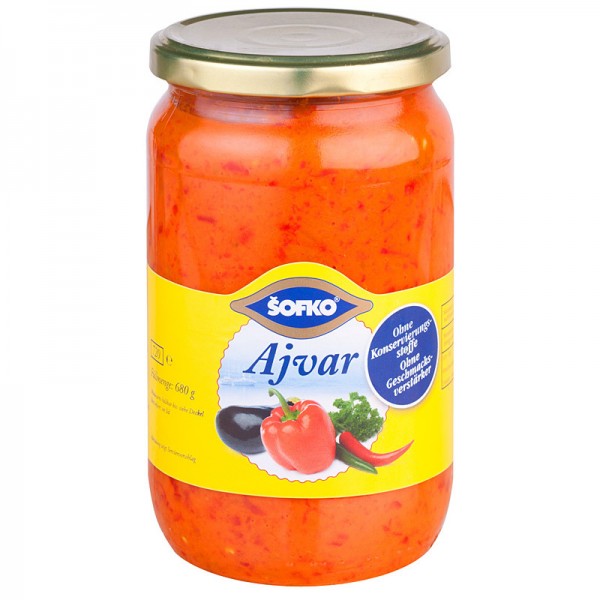 Sofko Ajvar 720ml Glas, 680g