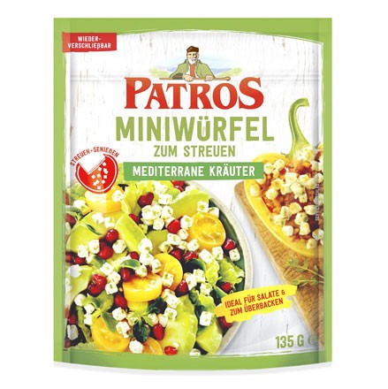 Patros Miniwürfel zum Streuen Mediterrane Kräuter 135g