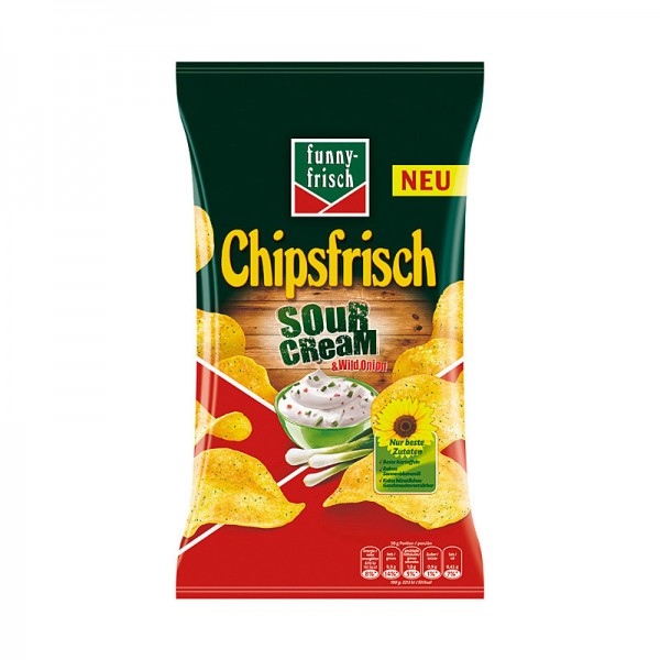 Funny Frisch Chipsfrisch Sour Cream & Wild Onion 175g