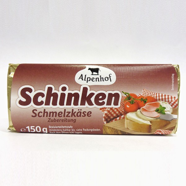 Schmelzkäsezubereitung Schinken Blöckchen 150g