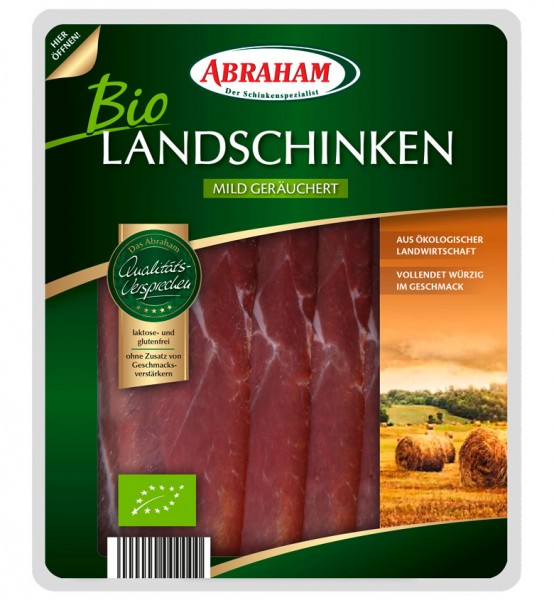 Abraham Bio Landschinken über Buchenspänen geräuchert 70g