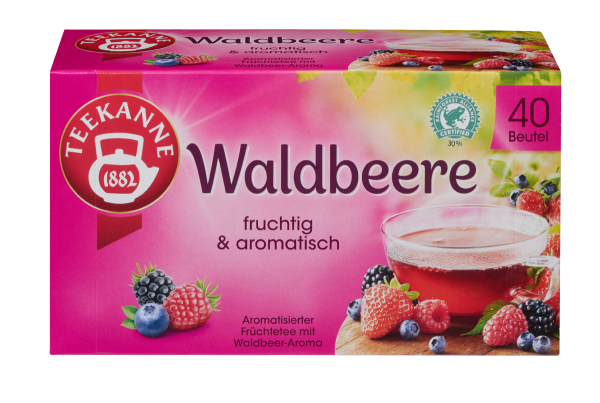 Teekanne Waldbeere Tee 40x3g