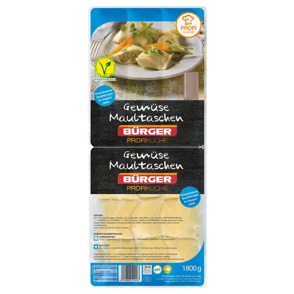 Bürger Gemüsemaultaschen 2 x 900g