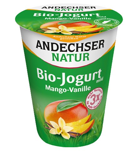 Andechser Bio Joghurt Mango-Vanille 3,8% 400g