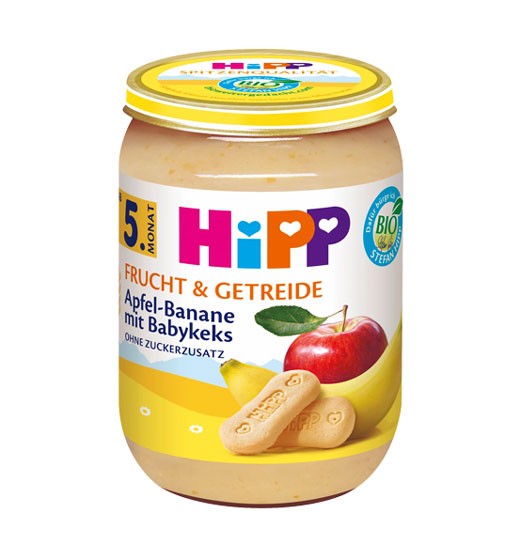 Hipp BIO Apfel-Banane mit Babykeks ab dem 5. Monat 190g