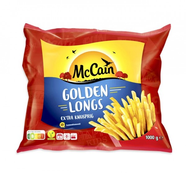 McCain Golden Longs Frites extra knusprige Pommes 1kg