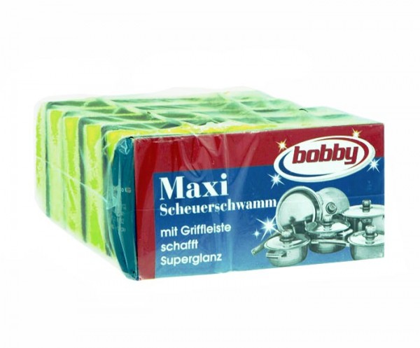 Bobby Maxi Scheuerschwamm mit Griffleiste 5St