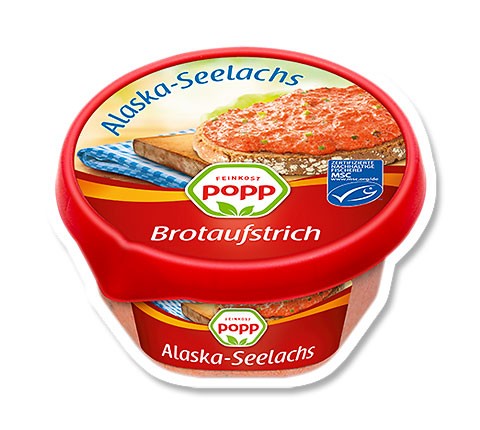 Popp Brotaufstrich Alaska Seelachs MSC 150g