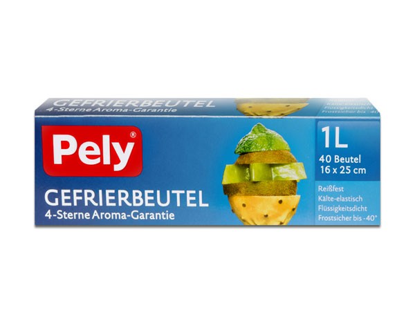 Pely Gefrierbeutel 40 x 1 Liter