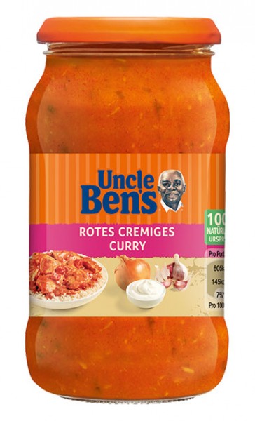 Uncle Ben's Reis Sauce Rotes Cremiges Curry 400g