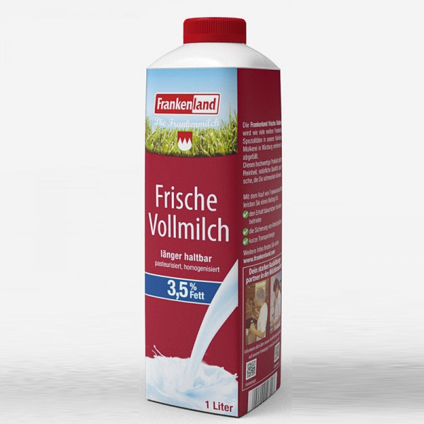 FrankenLand Frische Vollmilch 3,5% 1L