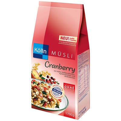 Kölln Müsli Cranberry XL 1,7kg