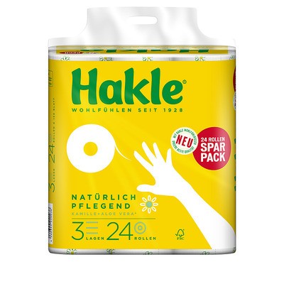 Hakle Toilettenpapier Kamille 3-lagig XL 24x150 Blatt