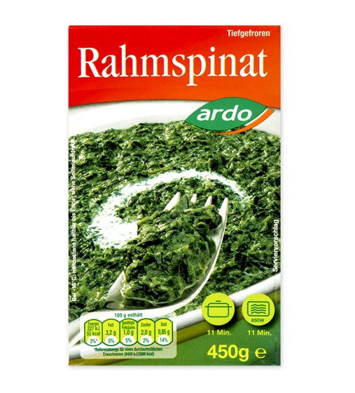 Ardo Rahmspinat 450g