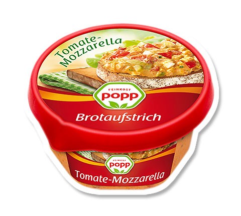 Popp Brotaufstrich Tomate Mozzarella 150g