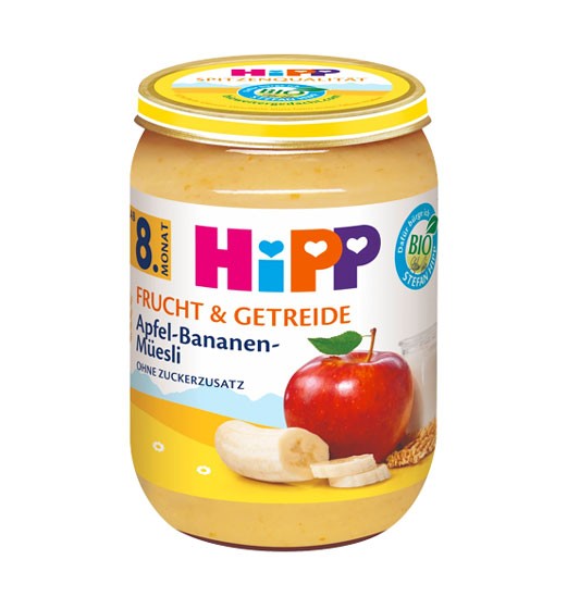 Hipp BIO Apfel-Bananen Müesli ab dem 8. Monat 190g