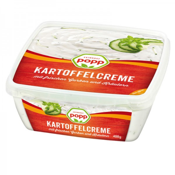 Popp Kartoffelcreme mit frischen Gurken und Kräutern 400g