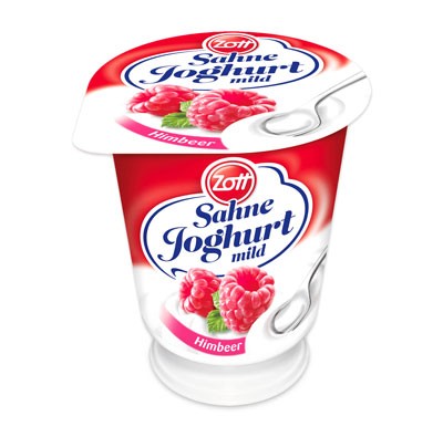 Zott Sahne Joghurt mild Himbeer 150g
